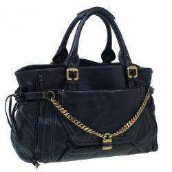 Pre Owned Chloe Black Large Leather Paddington Capsule Satchel