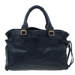 Pre Owned Chloe Black Large Leather Paddington Capsule Satchel