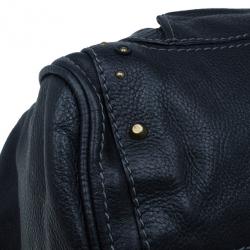 Pre Owned Chloe Black Large Leather Paddington Capsule Satchel
