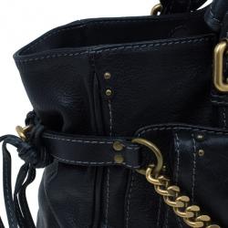 Pre Owned Chloe Black Large Leather Paddington Capsule Satchel