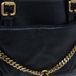 Pre Owned Chloe Black Large Leather Paddington Capsule Satchel