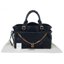Pre Owned Chloe Black Large Leather Paddington Capsule Satchel