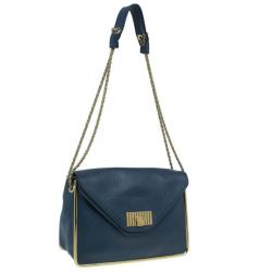 Pre Owned حقيبة كلوي جلد أزرق سالي للكتف