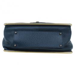 Pre Owned حقيبة كلوي جلد أزرق سالي للكتف