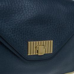 Pre Owned حقيبة كلوي جلد أزرق سالي للكتف