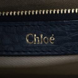 Pre Owned حقيبة كلوي جلد أزرق سالي للكتف