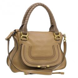 Pre Owned حقيبة كلوي مارسي جلد بني وسط للكتف