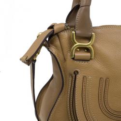 Pre Owned حقيبة كلوي مارسي جلد بني وسط للكتف