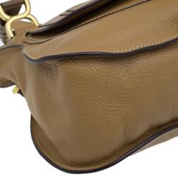 Pre Owned حقيبة كلوي مارسي جلد بني وسط للكتف