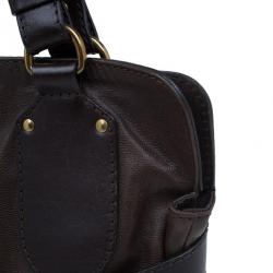 Pre Owned حقيبة كلوي جلد بني كبيرة حلية حصان كيرالا