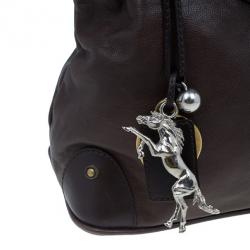 Pre Owned حقيبة كلوي جلد بني كبيرة حلية حصان كيرالا