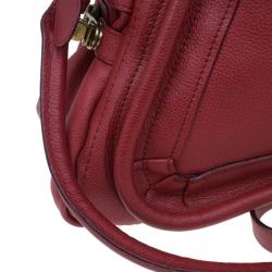 مملوكة مسبقًا Chloe Red Leather Small Paraty Hobo
