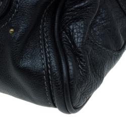 Pre Owned Chloe Black Leather Medium Paddington Satchel