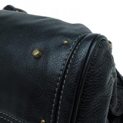 Pre Owned Chloe Black Leather Medium Paddington Satchel
