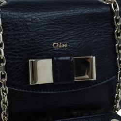 Pre Owned حقيبة كروس كلوي ميني ليلي جلد أسود