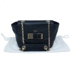 Pre Owned حقيبة كروس كلوي ميني ليلي جلد أسود