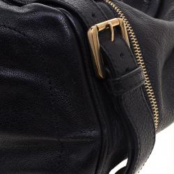 Pre Owned Chloe Metallic Black Leather Tote