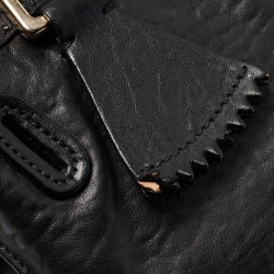 Pre Owned Chloe Black Pebbled Leather Elvire Satchel