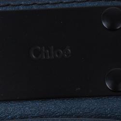 Pre Owned Chloe Electric Blue Paddington Shoulder Bag