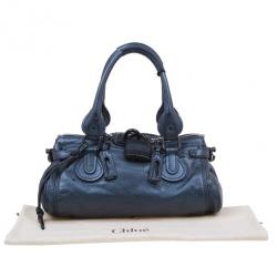 Pre Owned Chloe Electric Blue Paddington Shoulder Bag