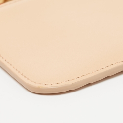 Pre Owned Chloe Beige Leather Alphabet Coin Purse