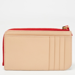 Pre Owned Chloe Beige Leather Alphabet Coin Purse