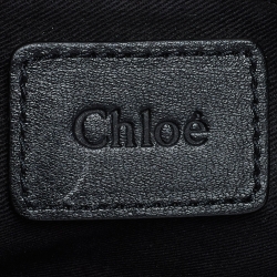 Chloe Black Leather Large Paraty Satchel