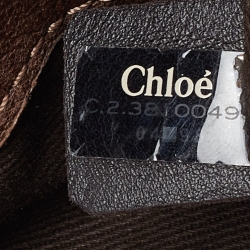 Pre Owned Chloe Dark Brown Leather Paddington Zipped Satchel