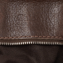 Pre Owned Chloe Dark Brown Leather Paddington Zipped Satchel