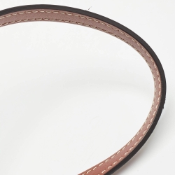 مملوكة مسبقًا Chloe Brown/Beige Wool and Leather Small Woody Tote