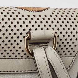 Chloe Grey/Multicolor Leather and Suede Mini Faye Day Backpack