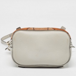 Chloe Grey/Multicolor Leather and Suede Mini Faye Day Backpack