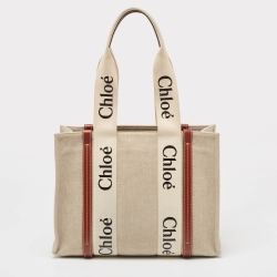 مملوكة مسبقًا حقيبة يد توتس كلوي وودي جلد وصوف أسود/رصاصي متوسطة