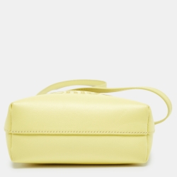 Pre Owned Chloe Yellow Leather Micro Sense Tote