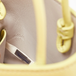 Pre Owned Chloe Yellow Leather Micro Sense Tote