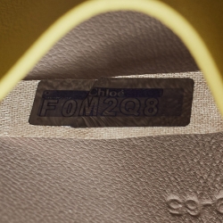 Pre Owned Chloe Yellow Leather Micro Sense Tote