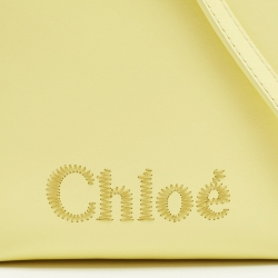 Pre Owned Chloe Yellow Leather Micro Sense Tote