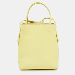 Pre Owned Chloe Yellow Leather Micro Sense Tote