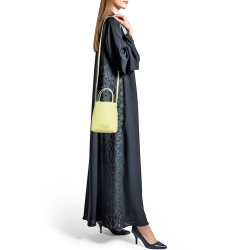 Pre Owned Chloe Yellow Leather Micro Sense Tote