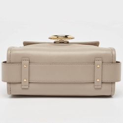 مملوكة مسبقًا Chloe Motty Grey Leather Mini Tess Day Top Handle Bag