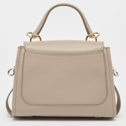 مملوكة مسبقًا Chloe Motty Grey Leather Mini Tess Day Top Handle Bag