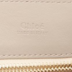 مملوكة مسبقًا Chloe Motty Grey Leather Mini Tess Day Top Handle Bag