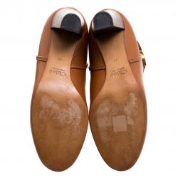 Pre Owned Chloè Brown Leather Ankle Boots Size 40