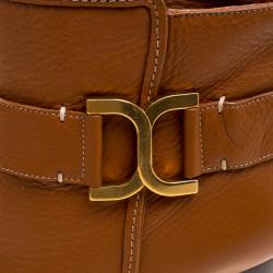 Pre Owned Chloè Brown Leather Ankle Boots Size 40