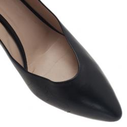 Pre Owned Chloe Black Leather Beckie Pumps Size 42