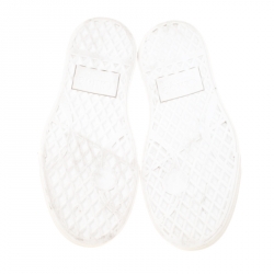 Pre Owned Chloe Beige Leather Stud Embellished Susanna Slip On Sneakers Size 37