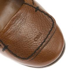 مملوكة مسبقًا Chloe Brown Leather Pumps Size 38.5