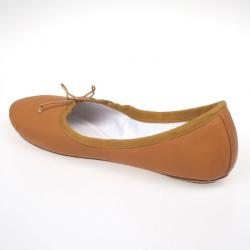 مملوكة مسبقًا Chloé Beige Leather Bow Ballet Flats Size 40
