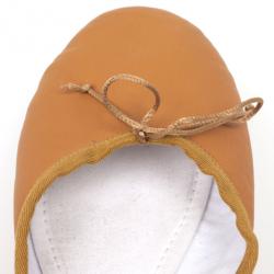 مملوكة مسبقًا Chloé Beige Leather Bow Ballet Flats Size 40