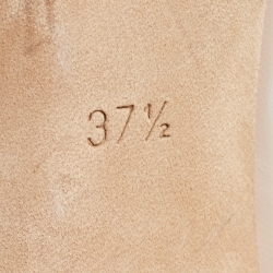 Pre Owned Chloe Pink Scalloped Leather Lauren Pumps Size 37.5